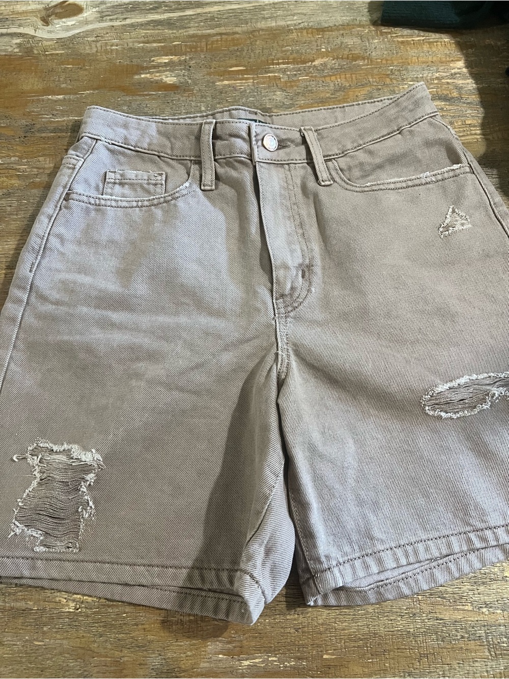 wild fable Distressed Shorts in Light Taupe